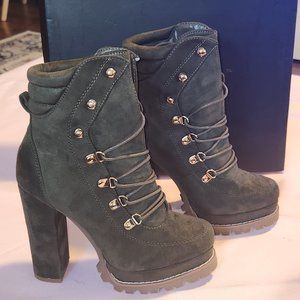 Sage Faux Suede Ankle Boots